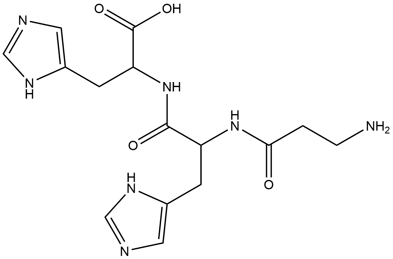 N-Carnosyl histidine 化学構造式