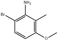 6-溴-3-甲氧基-2-甲基苯胺 结构式