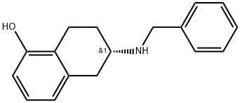 (S)-6-(benzylamino)-5,6,7,8-tetrahydronaphthalen-1-ol Struktur