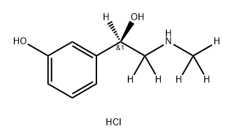 Phenylephrine-d6 HCl 结构式