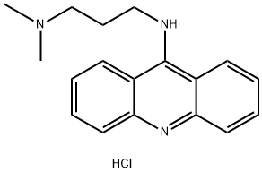 1,3-Propanediamine,N3-9-acridinyl-N1,N1-dimethyl-, hydrochloride (1:2) Structure