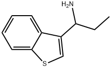 Benzo[b]thiophene-3-methanamine, α-ethyl- 结构式