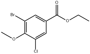 ethyl 3-bromo-5-chloro-4-methoxybenzoate Struktur