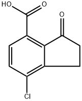 7-Chloro-3-oxo-2,3-dihydro-1H-indene-4-carboxylic acid Struktur
