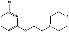 4-(2-((6-bromopyridin-2-yl)oxy)ethyl)morpholine Structure