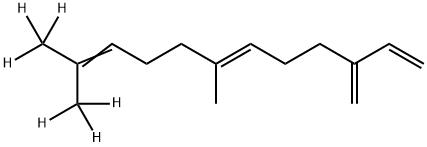 反式-Β-法呢烯-D6, 1092965-77-9, 结构式
