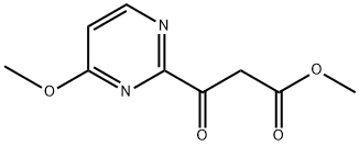 2-Pyrimidinepropanoic acid, 4-methoxy-β-oxo-, methyl ester 化学構造式