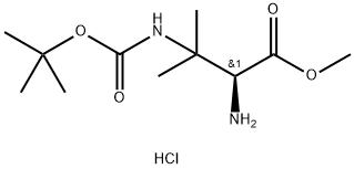 (S)-2-氨基-3-(叔丁氧基羰基氨基)-3-甲基丁酸甲酯盐酸盐,1093192-08-5,结构式