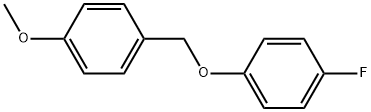 1-Fluoro-4-[(4-methoxyphenyl)methoxy]benzene Struktur