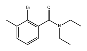 2-bromo-N,N-diethyl-3-methylbenzamide 化学構造式