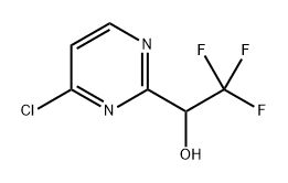 1-(4-CHLORO-PYRIMIDIN-2-YL)-2,2,2-TRIFLUORO-ETHANOL Structure