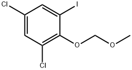 1,5-Dichloro-3-iodo-2-(methoxymethoxy)benzene 化学構造式