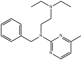 1,2-Ethanediamine,N1,N1-diethyl-N2-(4-methyl-2-pyrimidinyl)-N2-(phenylmethyl)-,109398-27-8,结构式