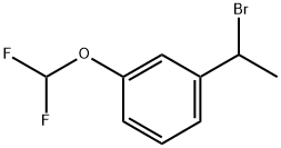 1-(1-bromoethyl)-3-(difluoromethoxy)benzene 化学構造式