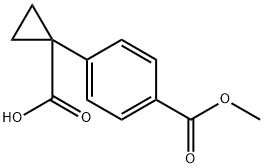 Benzoic acid, 4-(1-carboxycyclopropyl)-, 1-methyl ester|1-(4-(甲氧羰基)苯基)环丙烷羧酸