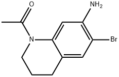 1-(7-amino-6-bromo-3,4-dihydroquinolin-1(2H)-yl)ethan-1-one Struktur