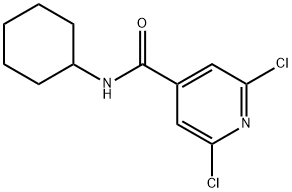 2,6-Dichloro-N-cyclohexylisonicotinamide 结构式