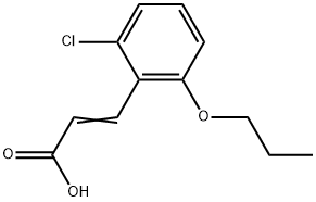 3-(2-Chloro-6-propoxyphenyl)-2-propenoic acid Structure