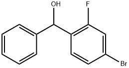 (4-bromo-2-fluorophenyl)(phenyl)methanol Structure