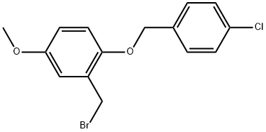 2-(Bromomethyl)-1-[(4-chlorophenyl)methoxy]-4-methoxybenzene Structure