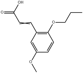 3-(5-Methoxy-2-propoxyphenyl)-2-propenoic acid Structure