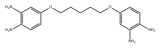 1,2-Benzenediamine, 4,4'-[1,5-pentanediylbis(oxy)]bis- (9CI) 化学構造式