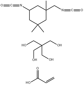 2-Propenoic acid, polymer with 2,2-bis(hydroxymethyl)-1,3-propanediol and 5-isocyanato-1-(isocyanatomethyl)-1,3,3-trimethylcyclohexane 结构式