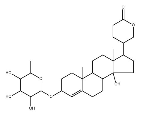 tetrahydroproscillaridin 化学構造式
