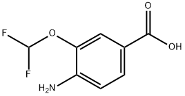 4-氨基-3-(二氟甲氧基)苯甲酸,1096835-55-0,结构式