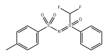 Benzenesulfonamide, N-[(difluoromethyl)oxidophenyl-λ4-sulfanylidene]-4-methyl-, 1097192-99-8, 结构式