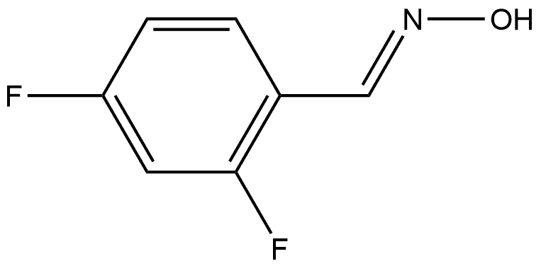 Benzaldehyde, 2,4-difluoro-, oxime, [C(E)]- 化学構造式