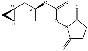 Carbonic acid, (1α,?3β,?5α)?-?bicyclo[3.1.0]?hex-?3-?yl (2,?5-?dioxo-?1-?pyrrolidinyl) ester 化学構造式