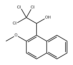 2,2,2-Trichloro-1-(2-methoxynaphthalen-1-yl)ethanol 结构式