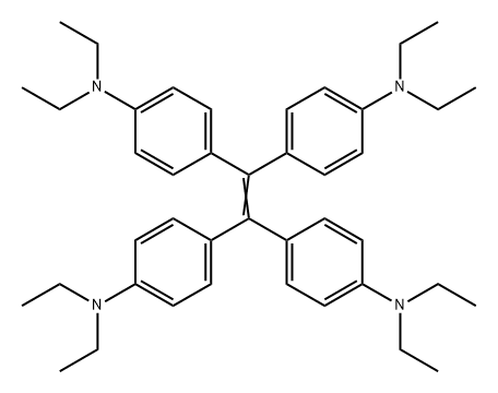 Benzenamine, 4,4',4'',4'''-(1,2-ethenediylidene)tetrakis[N,N-diethyl- (9CI) Structure