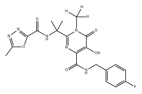 Raltegravir,1100750-83-1,结构式