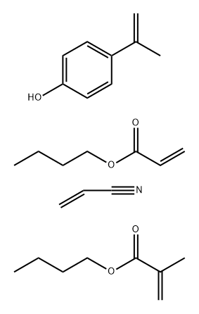 110102-21-1 2-Methyl-2-propenoic acid, butyl ester polymer with butyl 2-propenoate, 4-(1-methylethenyl)phenol and 2-propenenitrile