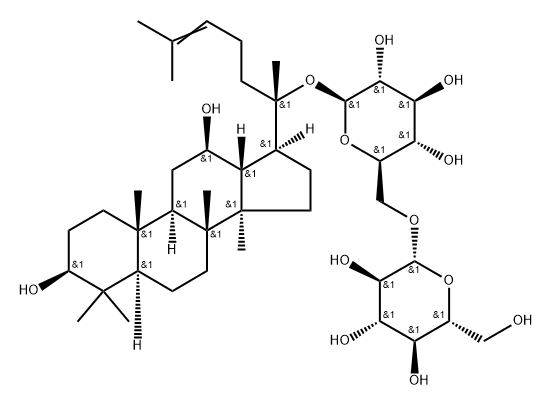 绞股蓝皂苷 LXXV,110261-98-8,结构式