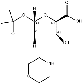 Morpholine (3aS,5R,6S,6aS)-6-hydroxy-2,2-diMethyltetrahydrofuro[2,3-d][1,3]dioxole-5-carboxylate Struktur