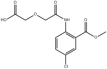 Benzoic acid, 2-[[2-(carboxymethoxy)acetyl]amino]-5-chloro-, 1-methyl ester 结构式