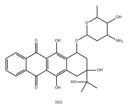 13-methyl-13-dihydrodaunorubicin Structure