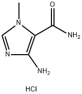 4-amino-1-methyl-1H-imidazole-5-carboxamide hydrochloride,110475-17-7,结构式
