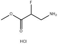 3-氨基-2-氟丙酸甲酯盐酸盐,110501-26-3,结构式