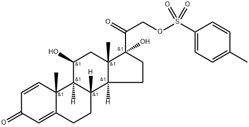 11β,17,21-Trihydroxy-pregna-1,4-diene-3,20-dione 21-p-Toluenesulfonate,110558-70-8,结构式