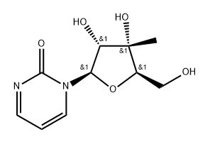 4-Deoxy-3'-beta-C-methyluridine Struktur