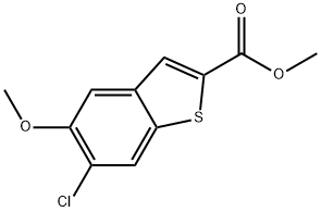 Methyl 6-chloro-5-methoxybenzo[b]thiophene-2-carboxylate Structure