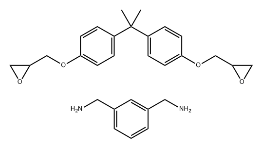 1,3-Benzenedimethanamine,polymerwith2,2'-[(1-methylethylidene)bis(4,1-phenyleneoxymethylene)]bis[oxirane] Structure