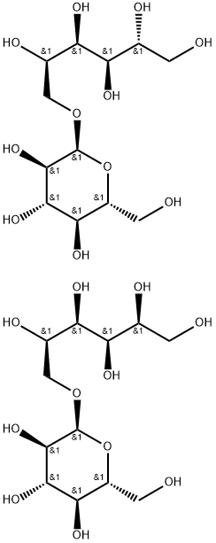 6-O-α-D-Glucopyranosyl-D-glucitol and 1-O-α-D-Glucopyranosyl-D-mannitol (Mixture) Struktur