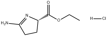 Ethyl (S)-5-Amino-3,4-dihydro-2H-pyrrole-2-carboxylate Hydrochloride Struktur