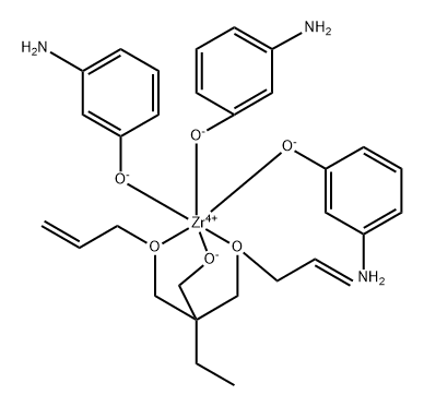 Zirconium, tris(3-aminophenolato-.kappa.O)2,2-bis(2-propenyloxy-.kappa.O)methyl-1-butanolato-.kappa.O-, (OC-6-22)-|(OC-6-22)-三(3-氨基苯酚基-O)[2,2-双[(2-烯丙氧基)甲基]-1-丁醇基-O,O',O'']锆