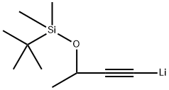 Lithium, [3-[[(1,1-dimethylethyl)dimethylsilyl]oxy]-1-butyn-1-yl]- Struktur